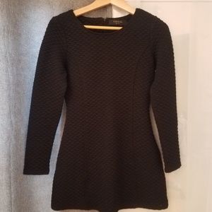 TopGirl Women's black quilted mini dress